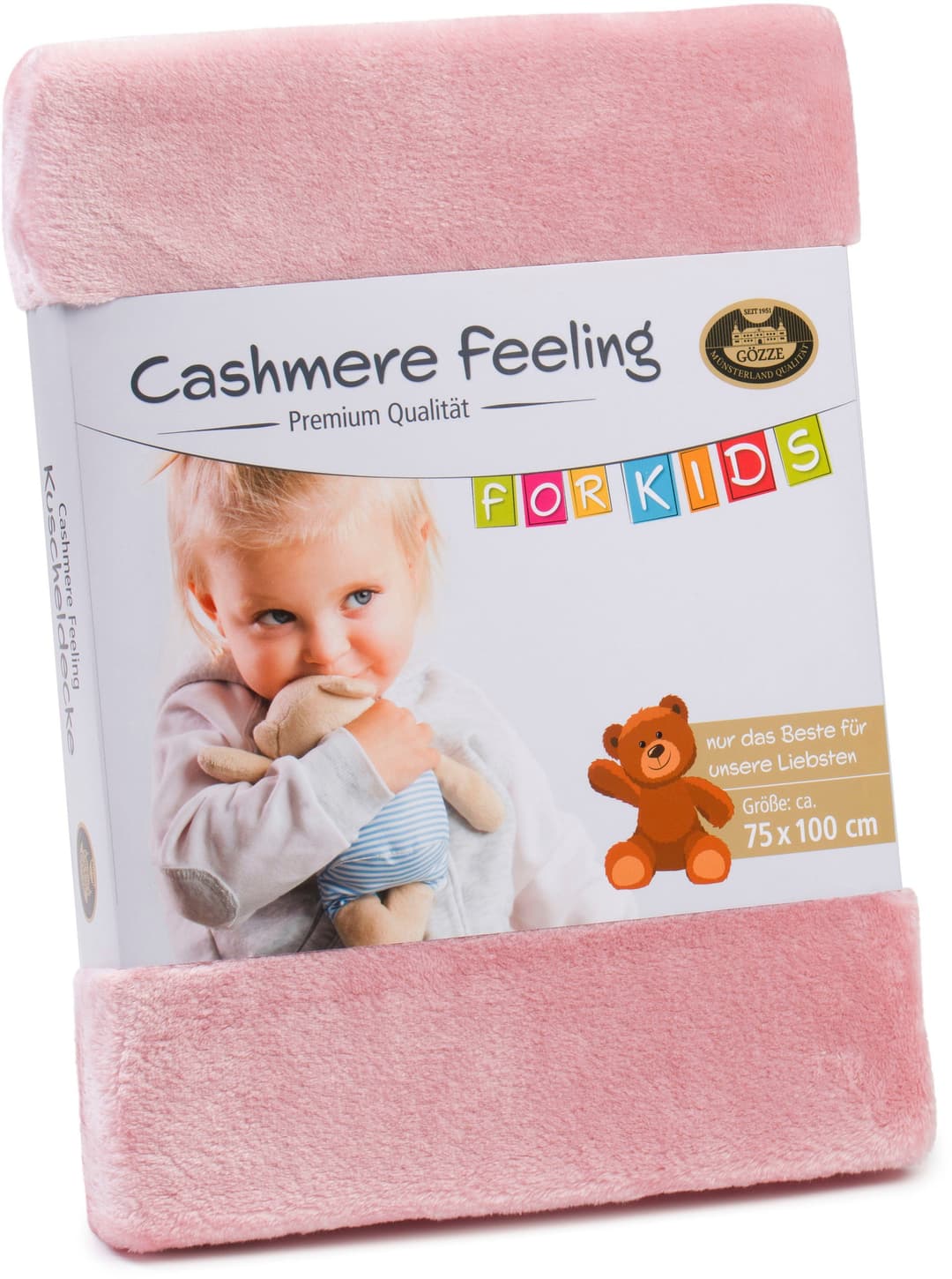 Kinderdecke Premium Cashmerefeeling | Rosa