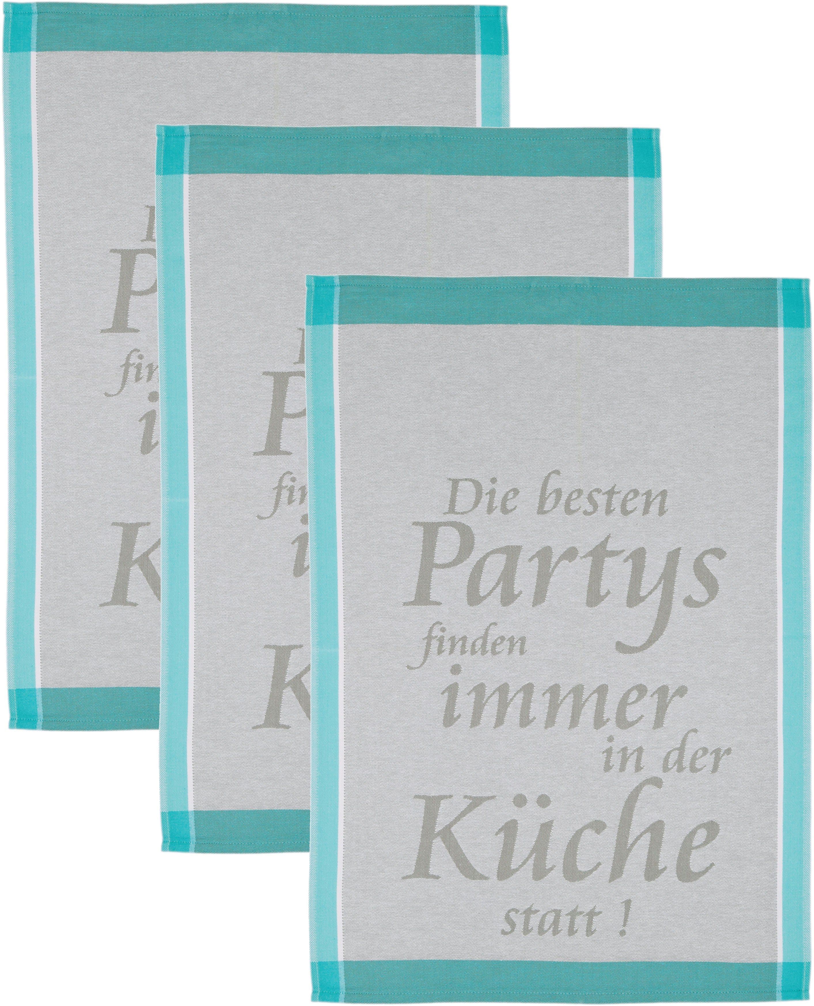 ROSS Geschirrtuch Die Besten Partys finden immer in der Küche statt!