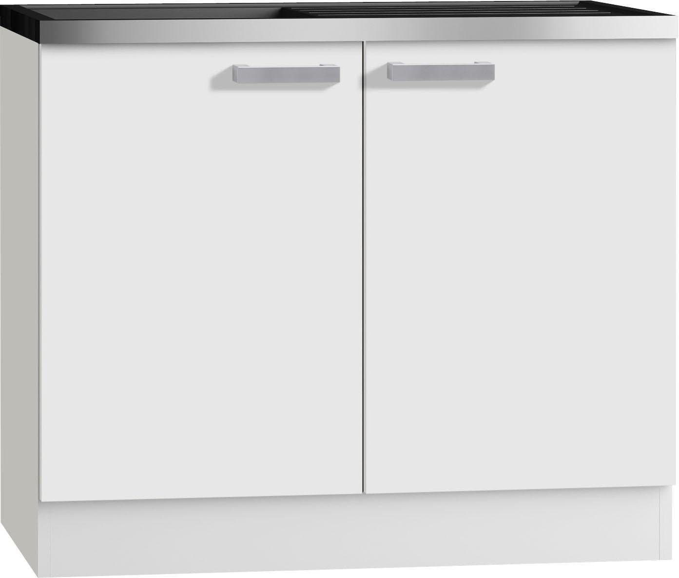 OPTIFIT Spülenschrank Odense | Weiß