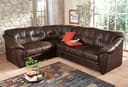 Home affaire Ecksofa Savona L-Form | Braun