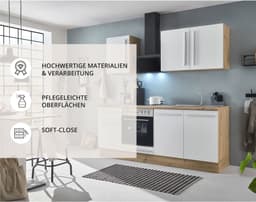 KOCHSTATION Küchenzeile KS-Florida | Weiß