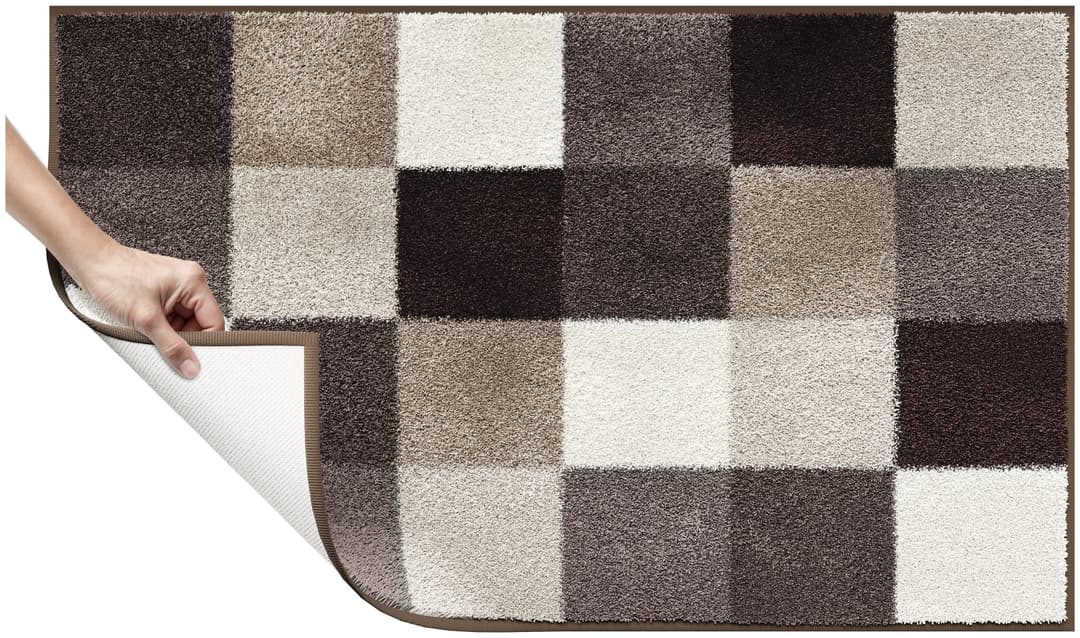 Grund Badematte Mosaik | Braun