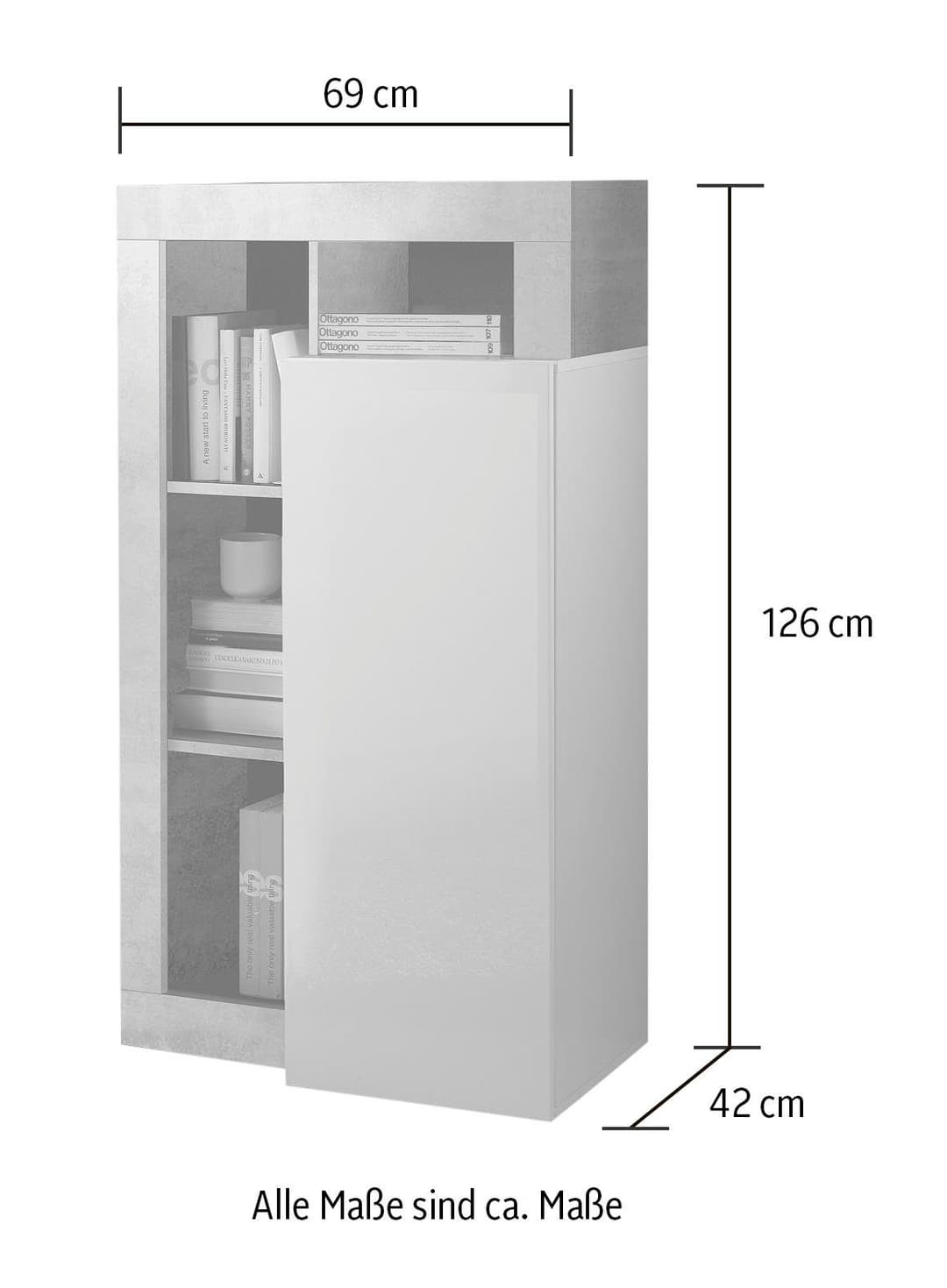 Home affaire Mehrzweckschrank Hamburg | Holztöne