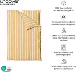 uncover by SCHIESSER Bettwäsche Colorado | Gelb