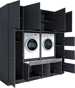 Laundreezy Mehrzweckschrank-Set | Schwarz