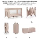 Kinderkraft Baby-Reisebett JOY 2 | Beige 3