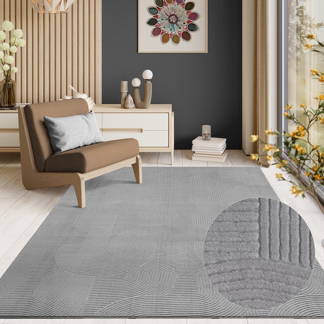 the carpet Teppich Rio | Grau