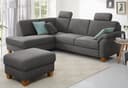 Home affaire Ecksofa Borkum | Grau