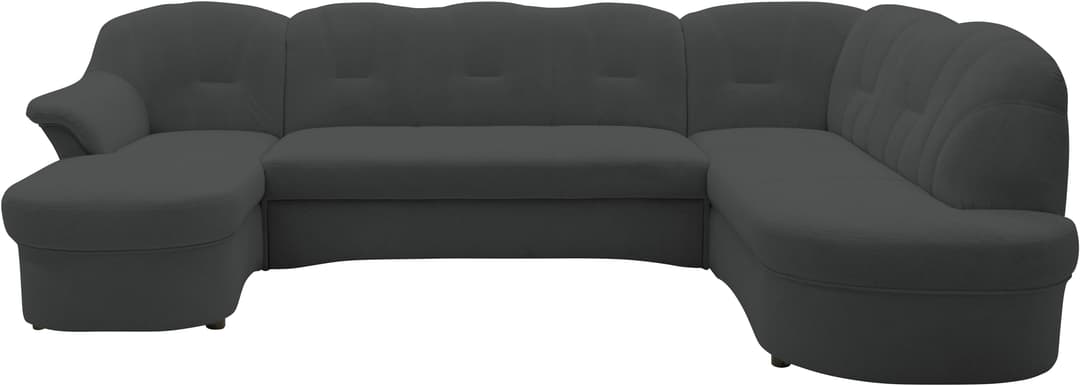 DOMO collection Wohnlandschaft Flores | Grau