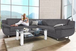 TRENDMANUFAKTUR Ecksofa Rondo | Grau