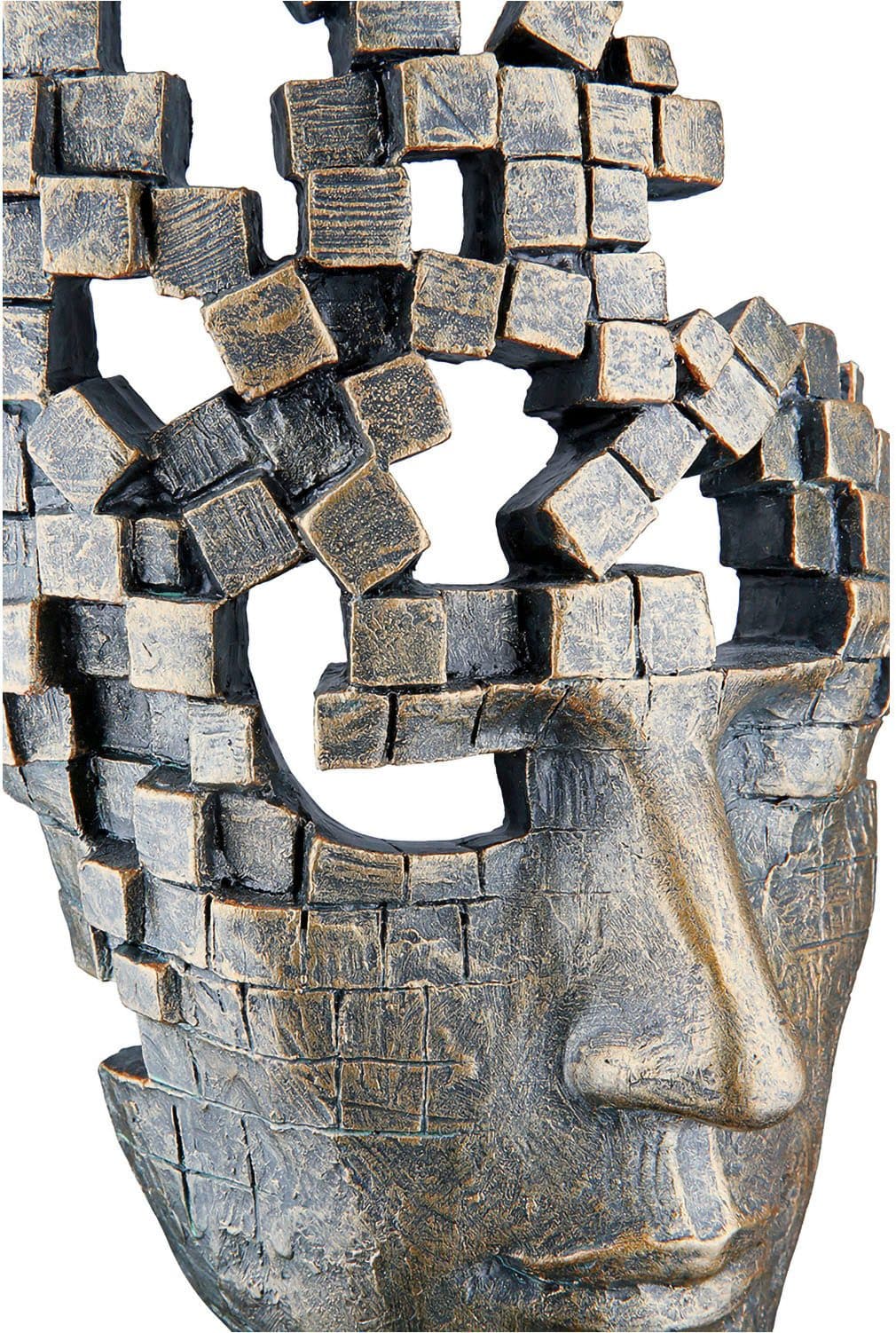 Casablanca by Gilde Dekofigur Skulptur "Male Mask" | Bronze
