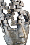 Casablanca by Gilde Dekofigur Skulptur "Male Mask" | Bronze 4