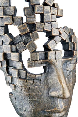 Casablanca by Gilde Dekofigur Skulptur "Male Mask" | Bronze