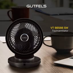 Gutfels Tischventilator VT 66566 sw | Schwarz