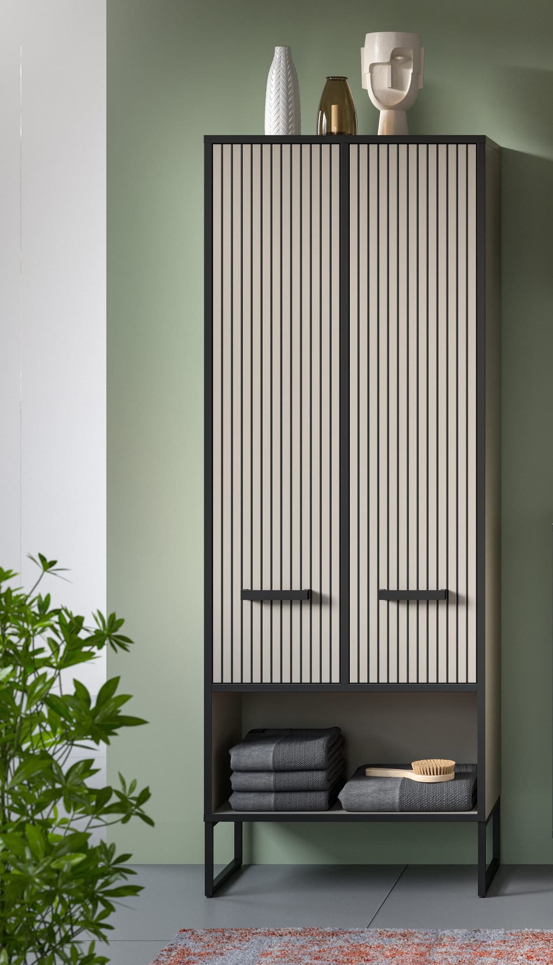 welltime Hochschrank Locri | Grau