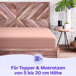 Wolkenfeld Spannbettlaken | Rosa