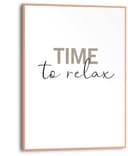 Reinders! Poster Time to relax | Mehrfarbig