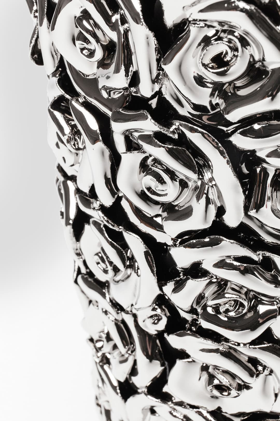 Kare Design Tischvase Vase Rose Multi Chrom Big | Silber