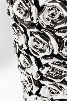 Kare Design Tischvase Vase Rose Multi Chrom Big | Silber
