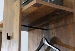 FORTE Garderobenpaneel Clif | Holztöne