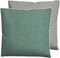 Biberna Kissenbezug Hermal Flanell | Grün