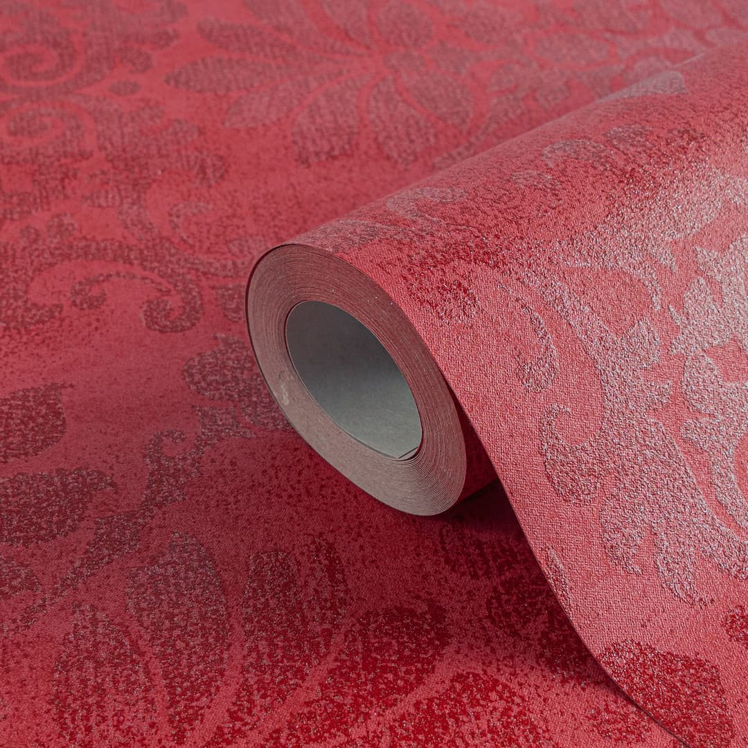 A.S. Création Vliestapete Designbook Barock-Optik Ornamente | Rot