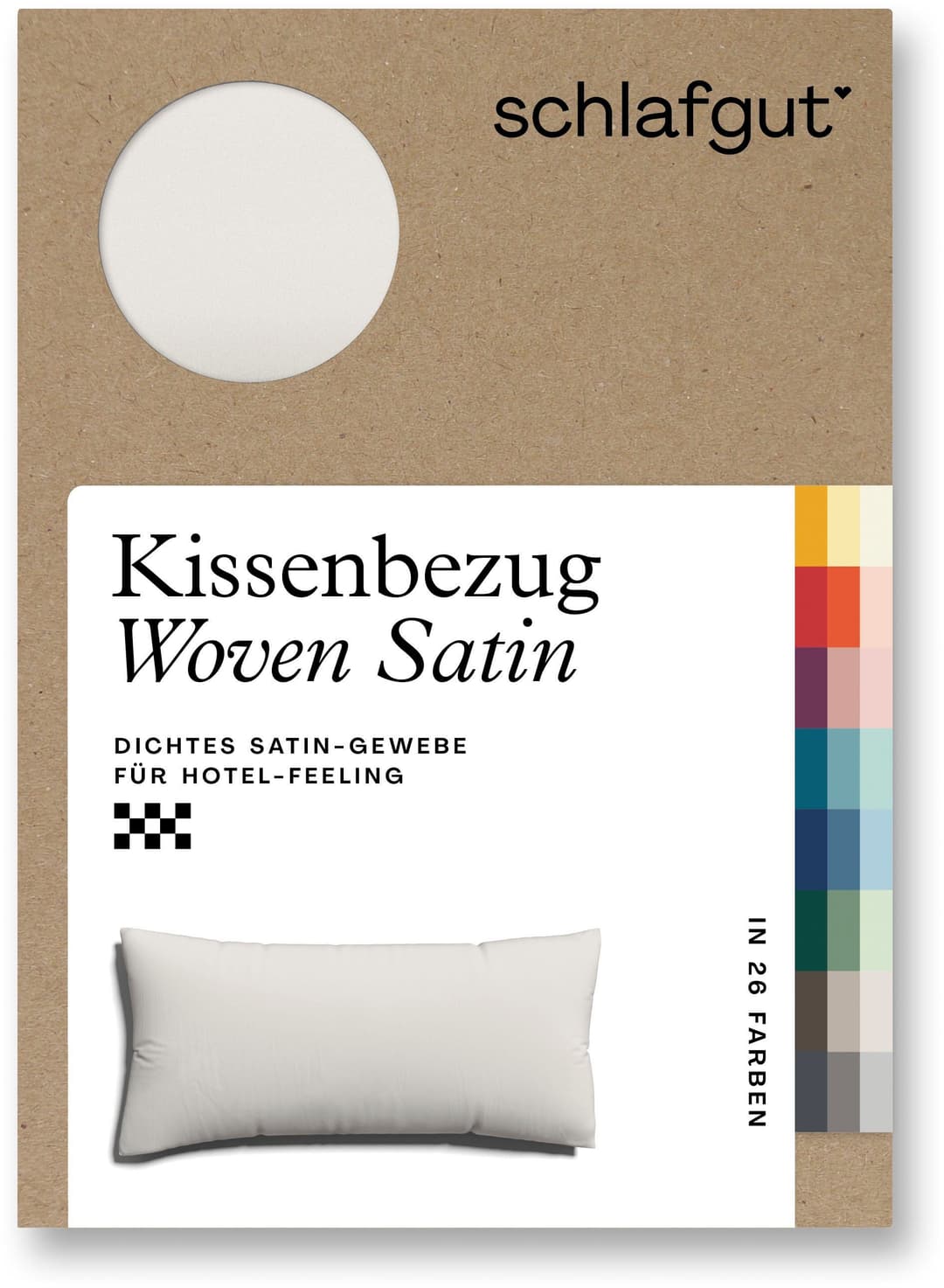 Schlafgut Kissenbezug Premium Kissenbezug Woven Satin | Beige