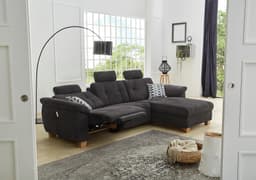 Jockenhöfer Gruppe Ecksofa Savona | Schwarz