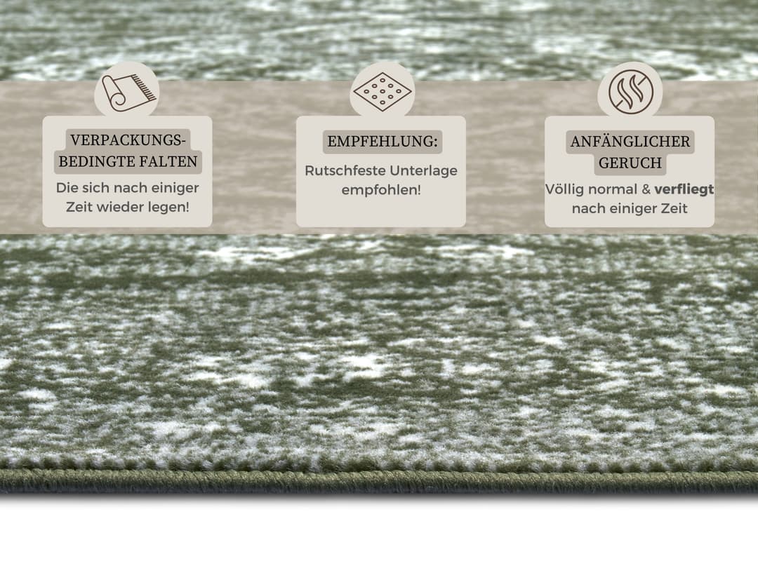 HANSE Home Teppich Meridional | Grün