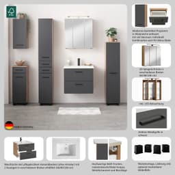 welltime Waschtisch Trento | Braun