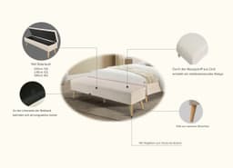 Home affaire Bettbank Armandine | Beige