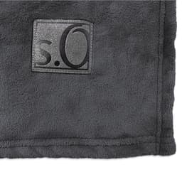 Wohndecke s.Oliver Decke Kuschelsoft | Schwarz
