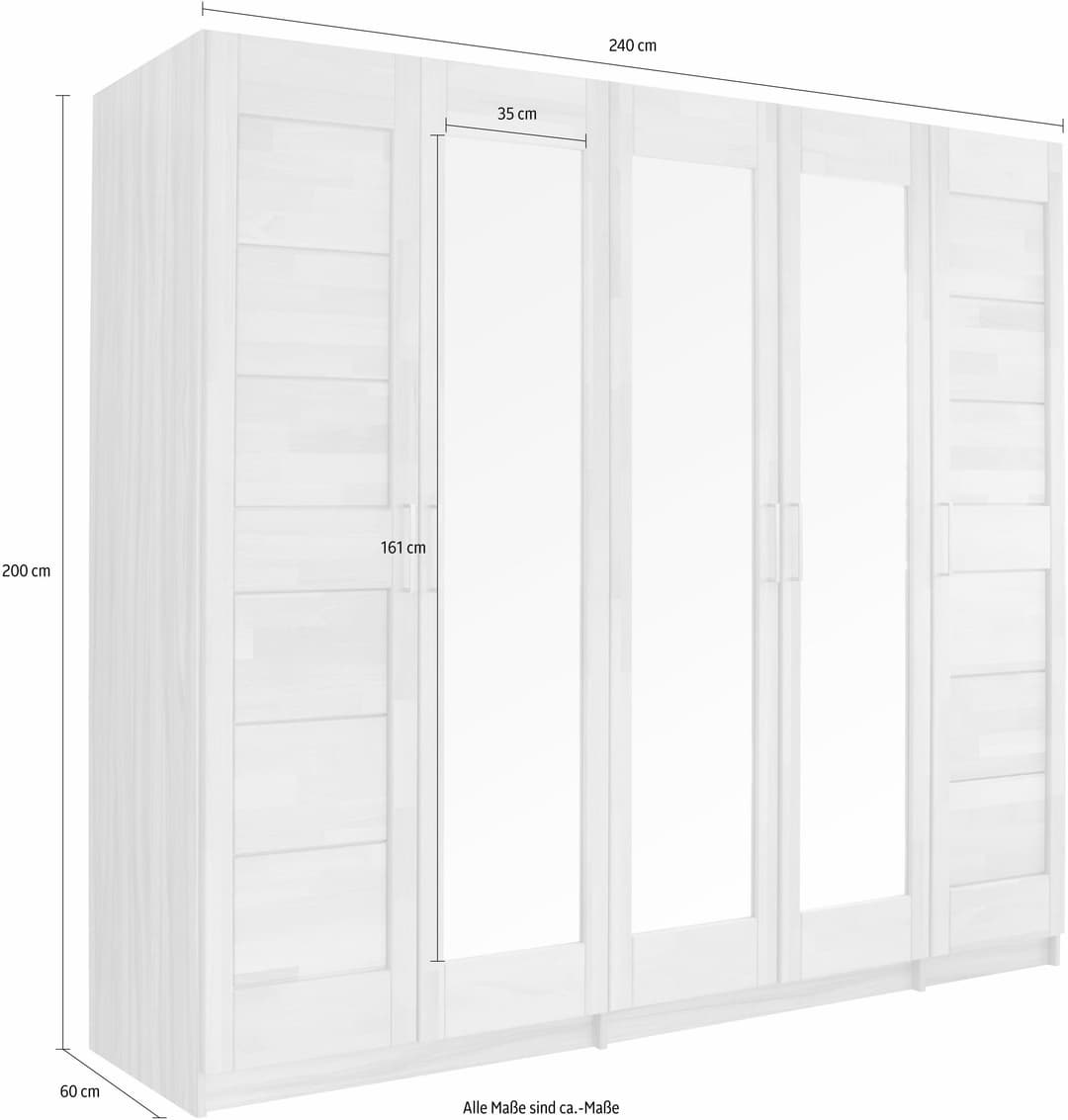 OTTO home Drehtürenschrank Triest | Holztöne