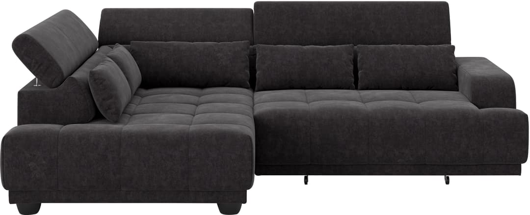COTTA Ecksofa Jade L Form | Schwarz
