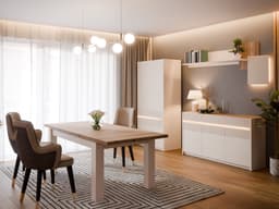FORTE Garderobenschrank Oak Squere | Beige