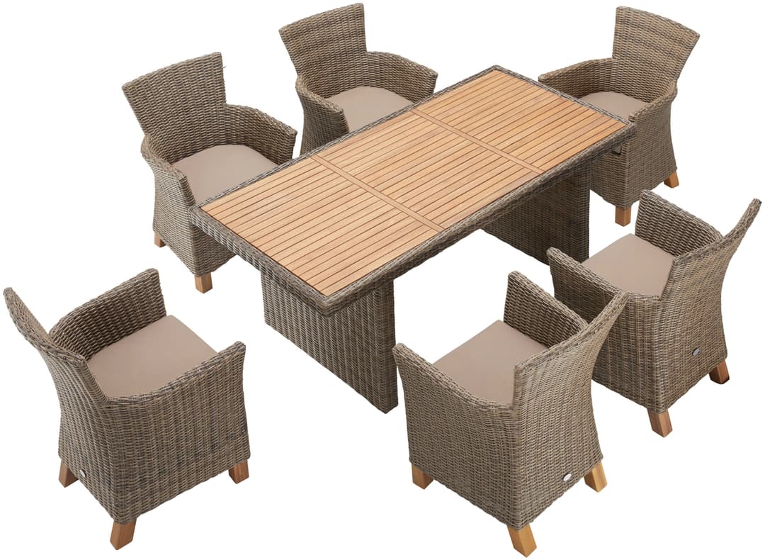 MERXX Garten-Essgruppe Toskana | Braun