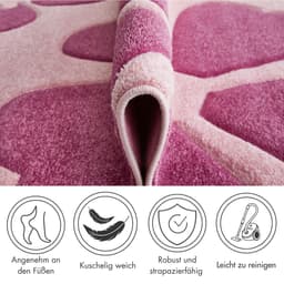 LUXOR living Kinderteppich Flair | Rosa