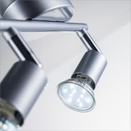 B.K.Licht LED Deckenleuchte | Silber