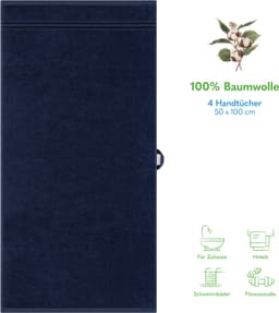 HAMMETEX Handtuch Set | Blau