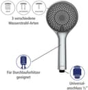 WENKO Handbrause Watersaving | Silber 4