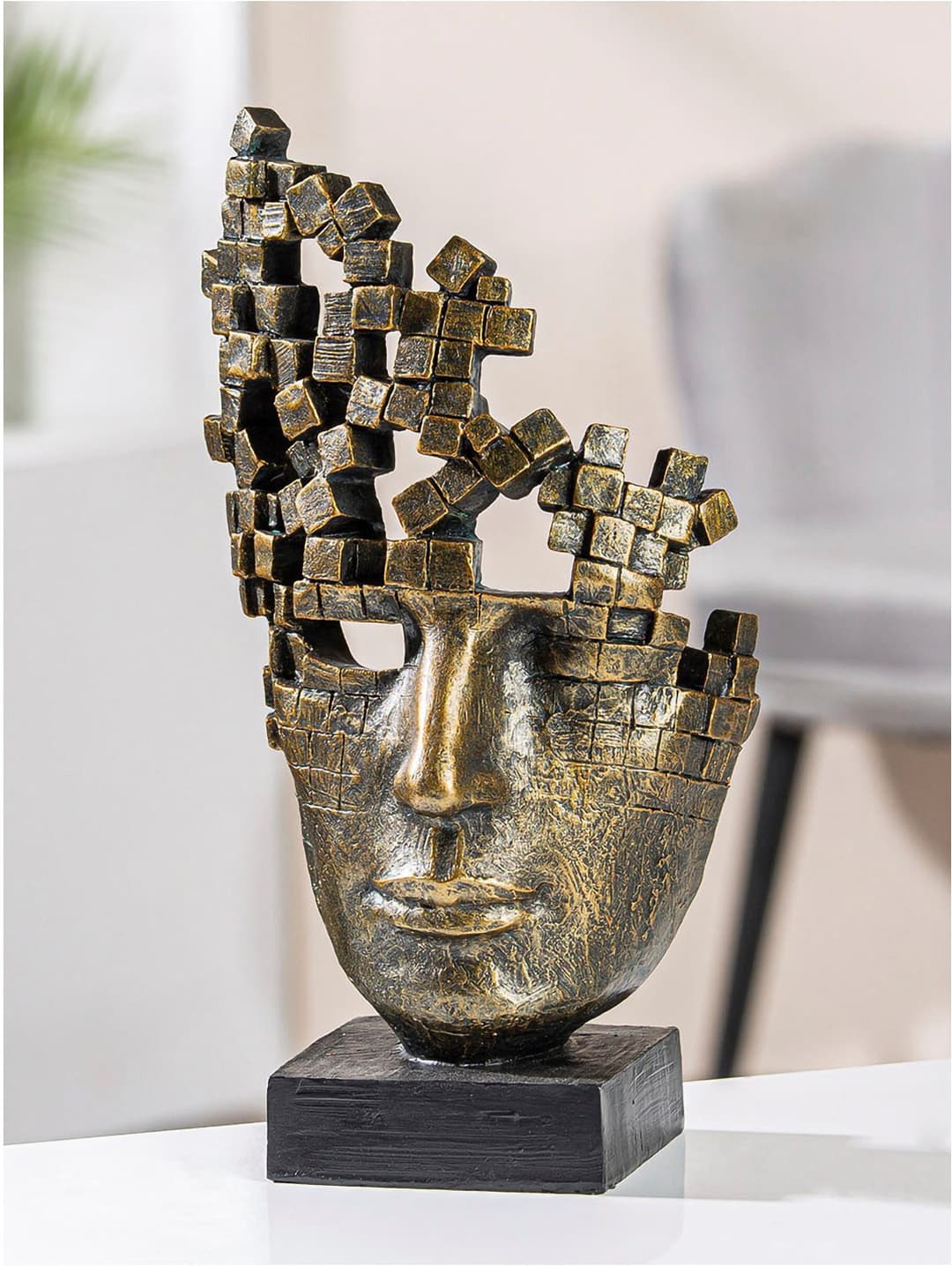 Casablanca by Gilde Dekofigur Skulptur "Male Mask" | Bronze