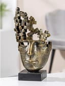 Casablanca by Gilde Dekofigur Skulptur "Male Mask" | Bronze