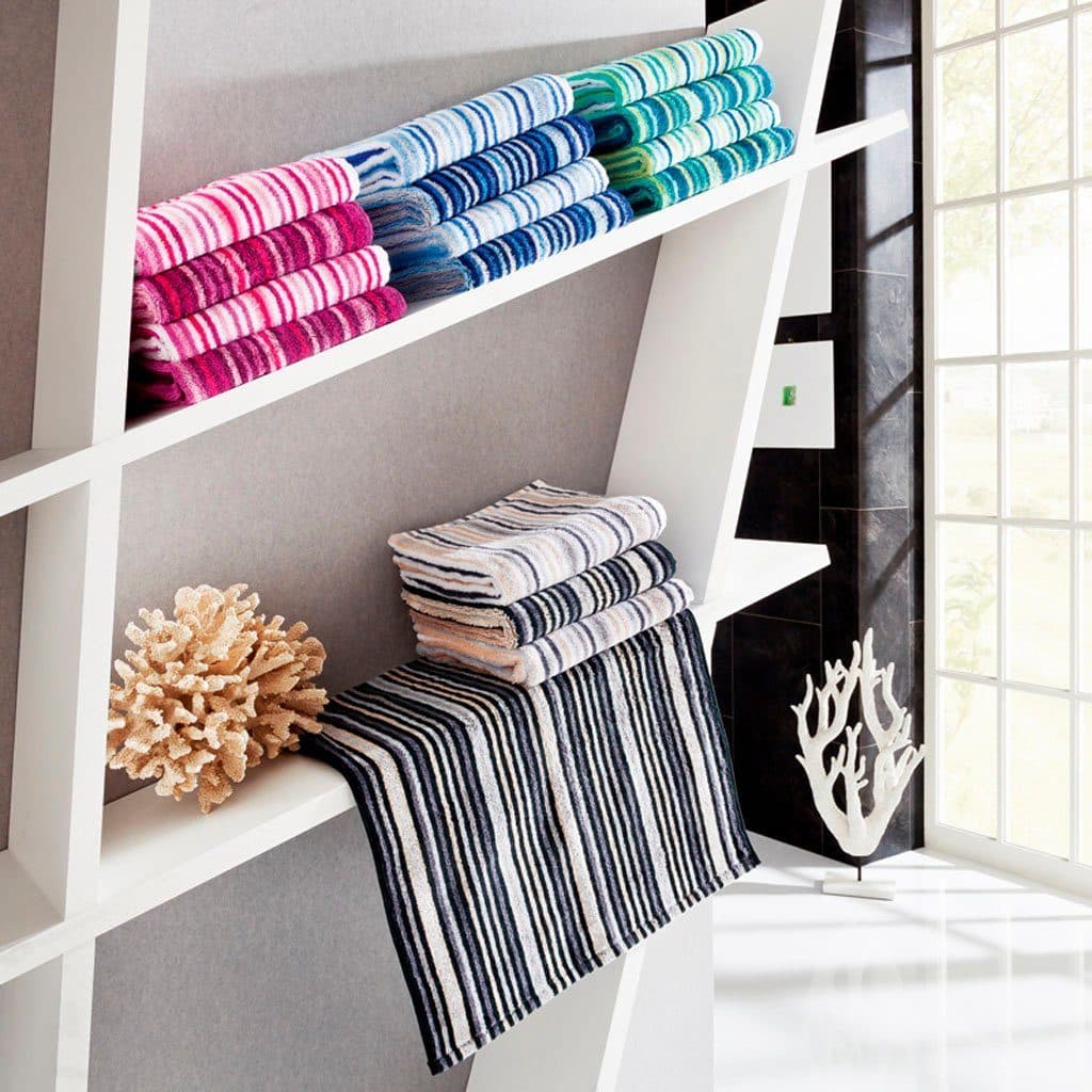 Egeria Handtücher Combi Stripes | Türkis