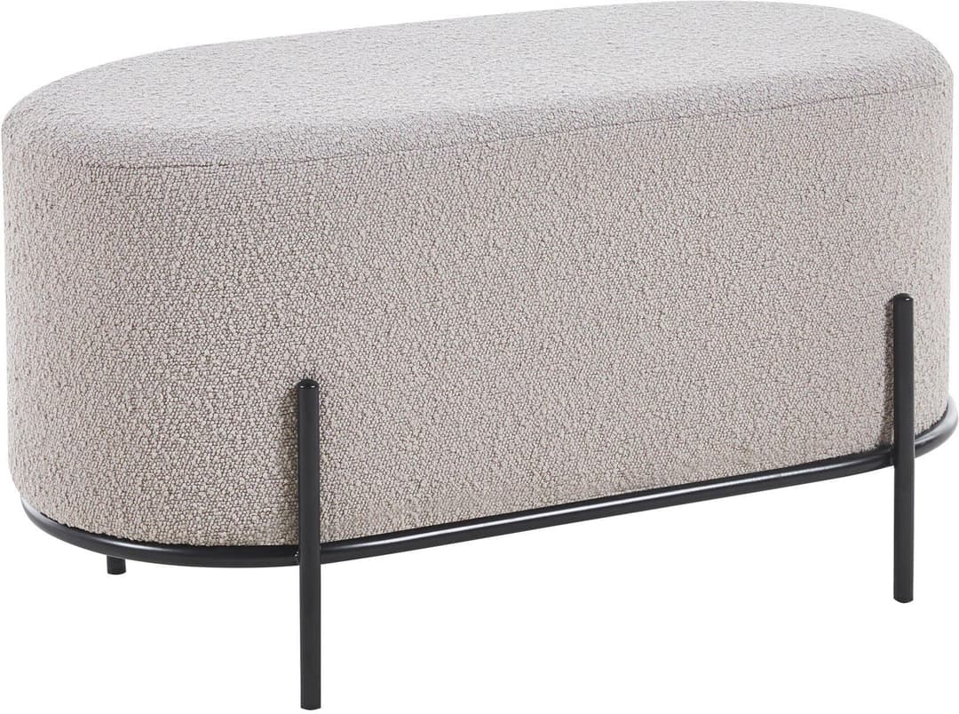 SalesFever Polsterhocker Komfortabler | Beige