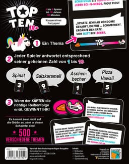 Asmodee Spiel Top Ten 18+ | Mehrfarbig