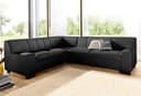 DOMO collection Ecksofa Norma Top | Schwarz