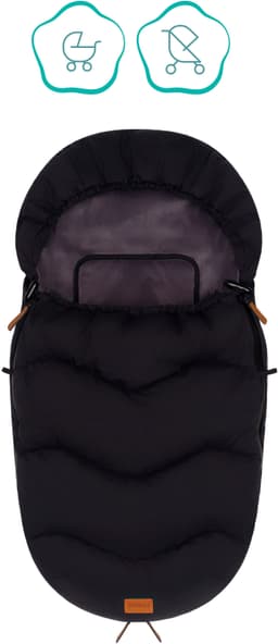 fillikid Fußsack Nuptse | Schwarz