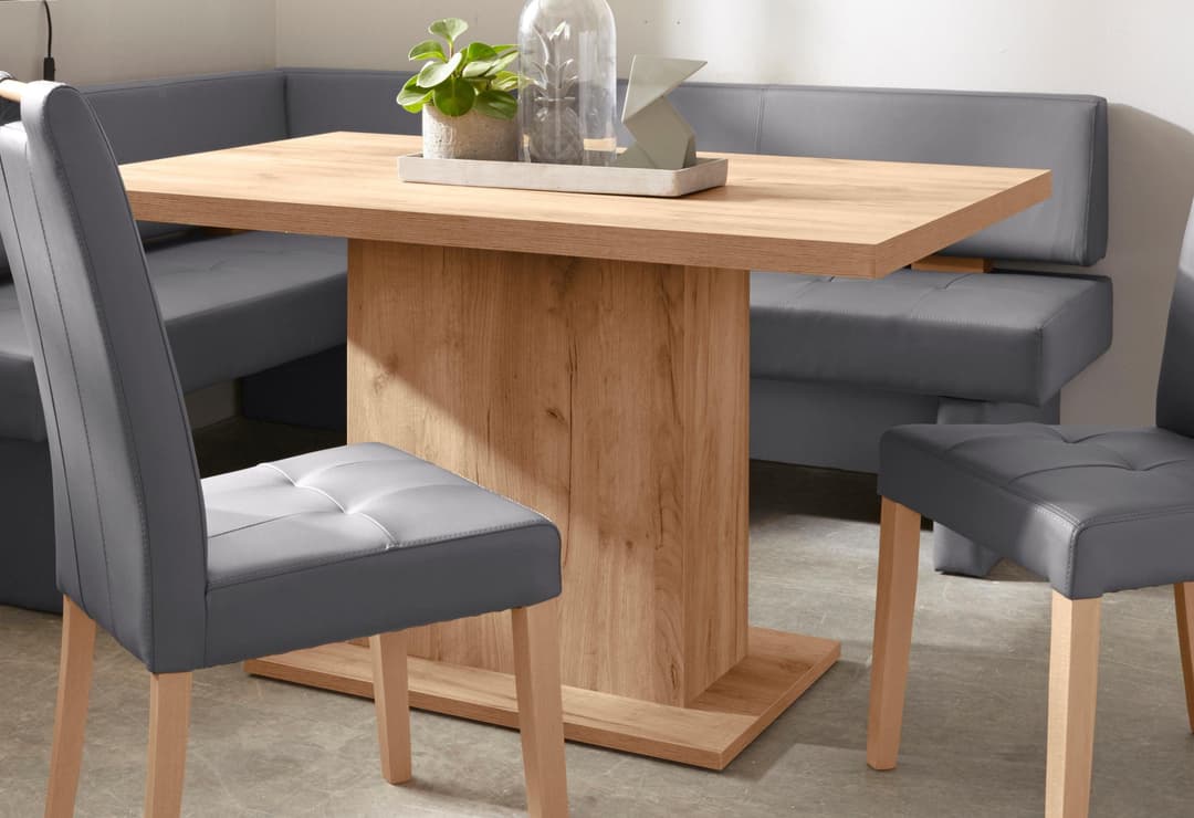 Home affaire Säulen-Esstisch Cross | Holztöne