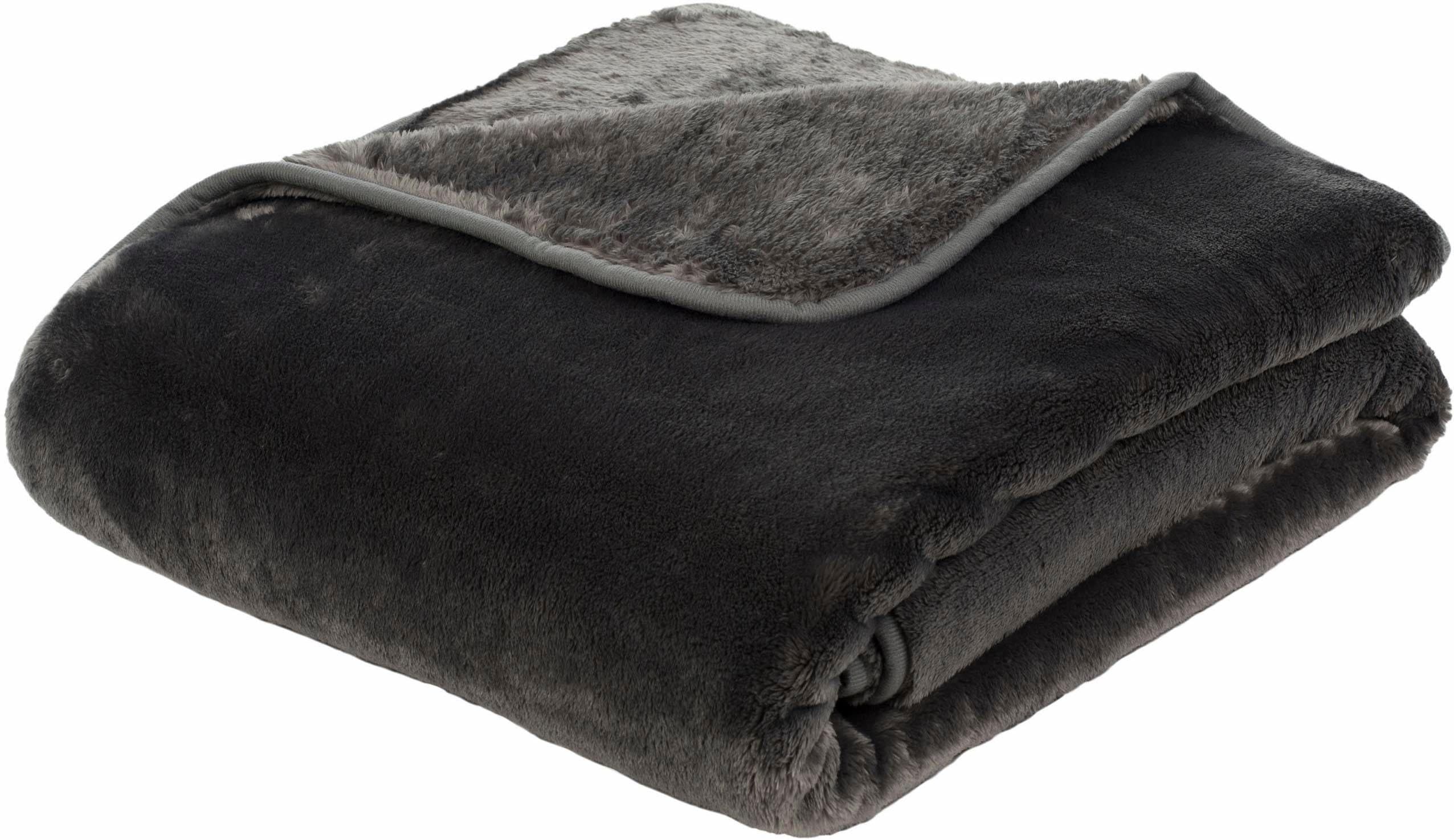 Wohndecke Premium Cashmere Feeling | Grau