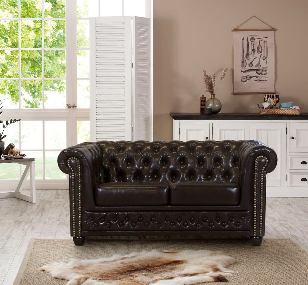Home affaire Chesterfield-Sofa Rysum | Braun